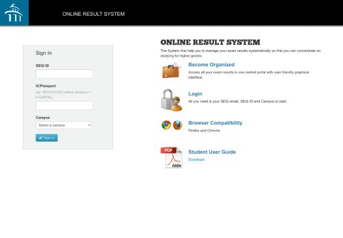 
                            2. ONLINE EXAM RESULT SYSTEM