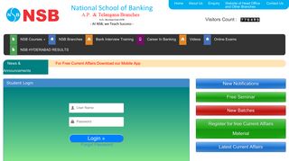 
                            1. Online Exams - Welcome to National School Of Banking