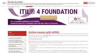 
                            8. Online exams with APMG - in iLEARN - Innovative Learning