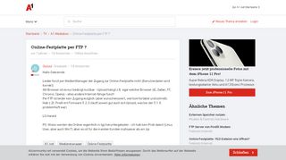 
                            7. Online-Festplatte per FTP ? | A1 Community