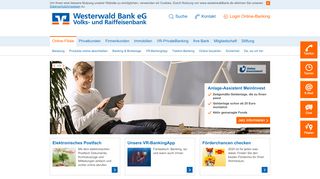 
                            1. Online-Filiale - Westerwald Bank eG, Volks- und Raiffeisenbank