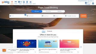 
                            4. Online flight booking, Hotels, Bus & Holiday Packages at Goibibo