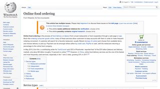 
                            7. Online food ordering - Wikipedia