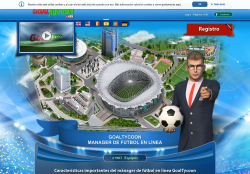 
                            2. Online Football Manager - Juego basado en la web | GoalTycoon