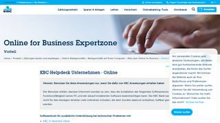 
                            11. Online for Business Expertzone - KBC Bank & Versicherung