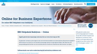 
                            8. Online for Business Expertzone - KBC Bank & Verzekering