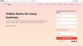 
                            2. Online form builder | Create web forms for free - Zoho Forms