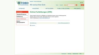 
                            8. Online-Fortbildungen - VDBD - Verband der Diabetes-Beratungs- und ...