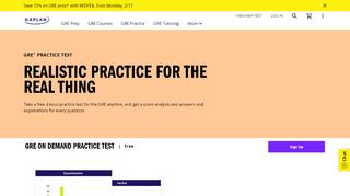
                            4. Online Free GRE Practice Test - Full Length | Kaplan Test Prep
