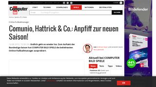 
                            11. Online-Fußballmanager - Computer Bild