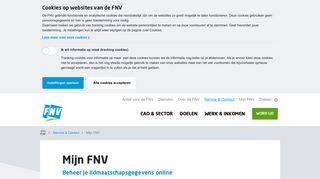 
                            2. Online gegevens beheren - FNV