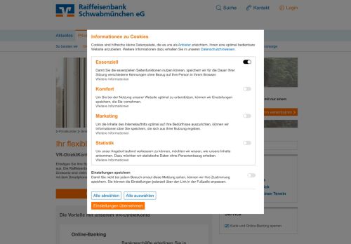
                            3. Online-Girokonto - Raiffeisenbank Schwabmünchen eG
