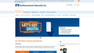 
                            2. Online-Girokonto - Raiffeisenbank Westeifel eG