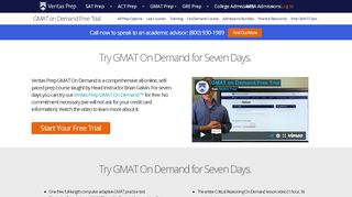 
                            2. Online GMAT Prep Free Trial | GMAT on Demand | Veritas Prep