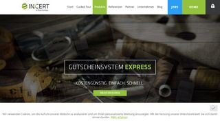 
                            9. Online Gutscheinsystem für Ihre Website | INCERT.at