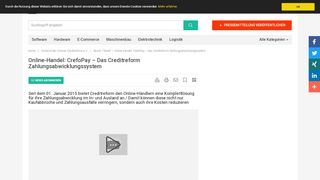 
                            8. Online-Handel: CrefoPay – Das Creditreform ... - PresseBox