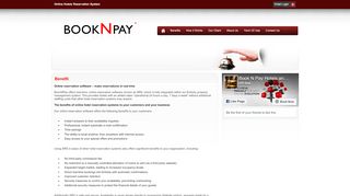 
                            7. Online Hotels Reservation System - Benefit - Book N Pay