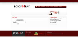 
                            6. Online Hotels Reservation System - Hotel Login - Book N Pay