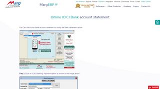 
                            7. Online ICICI Bank account statement - Marg ERP