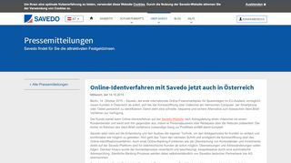 
                            5. Online-Identverfahren mit Savedo jetzt auch in Österreich - Savedo.at