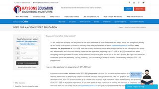 
                            4. Online IIT JEE Preparation - Kaysons Education
