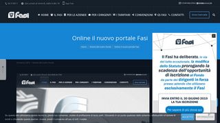 
                            6. Online il nuovo portale Fasi - Fasi