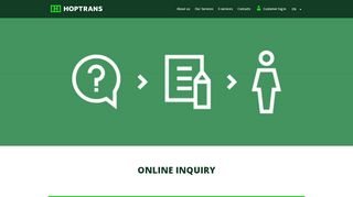 
                            10. Online Inquiry | HOPTRANS