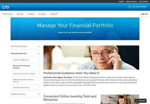 
                            7. Online Investing Tools - Citibank