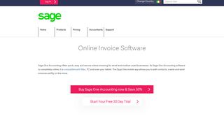 
                            5. Online Invoice software from Sage One Accounting