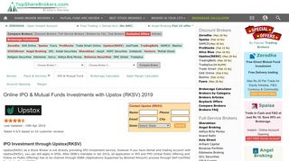 
                            4. Online IPO Investment with Upstox (RKSV), Online Mutual Funds ...