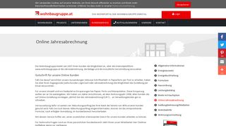 
                            2. Online Jahresabrechnung / Kundenservice / Wohnbaugruppe ...