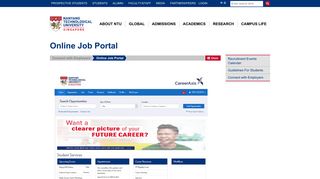 
                            4. Online Job Portal - Nanyang Technological University