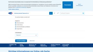 
                            7. Online Jobs » Alle offenen Stellen & Infos | AMS