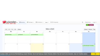 
                            2. Online Kalender und Terminplaner - kalender.com