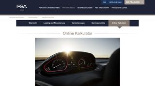 
                            2. Online Kalkulator - PSA Bank Deutschland