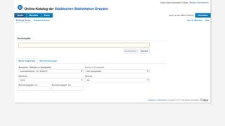 
                            5. Online-Katalog der Städtischen Bibliotheken Dresden