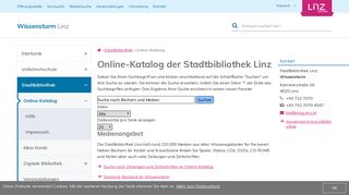 
                            4. Online-Katalog - Wissensturm Linz - Stadt Linz