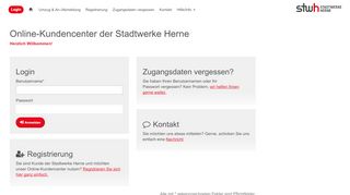 
                            12. Online-Kundenservice Online-Kundencenter der Stadtwerke Herne