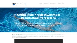 
                            2. Online-Kurs - Der Kraulkraftverstärker