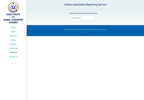 
                            8. Online Laboratory Reporting Service – Animal Husbandry Department ...