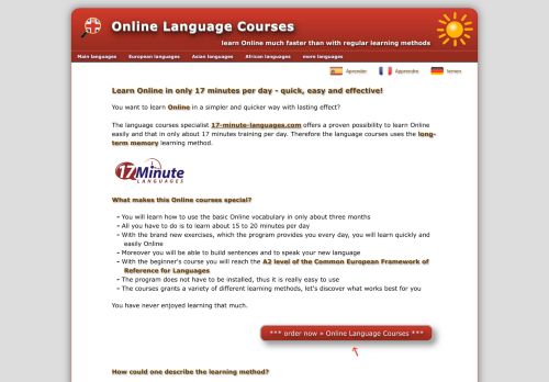 
                            5. Online Language Courses - learn Online in only about 17 minutes per ...
