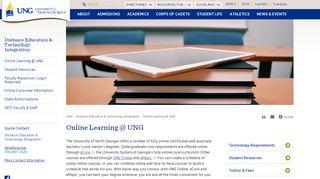 
                            11. Online Learning at UNG: UNG Online and eCore