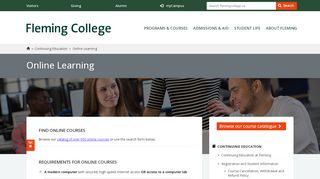 
                            2. Online Learning : Fleming College