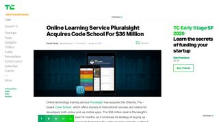 
                            8. Online Learning Service Pluralsight Acquires Code School For $36 ...