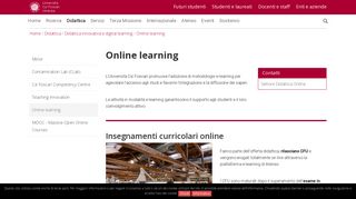
                            12. Online learning: Università Ca' Foscari Venezia