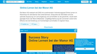 
                            9. Online Lernen bei der Manor AG - Competence Site