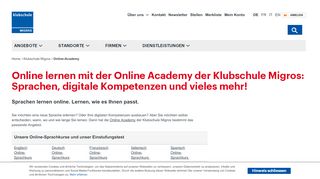 
                            7. Online lernen mit der Online Academy der Klubschule Migros ...