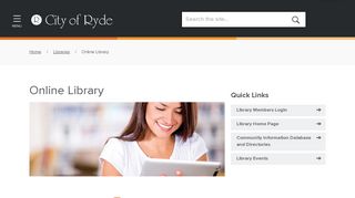 
                            13. Online Library - City of Ryde