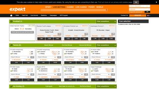 
                            4. Online Live Betting on Football, Tennis, Hockey with Expekt