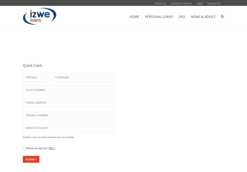 
                            7. Online Loan Application | Izwe Loans